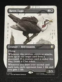 MTG Avatar: The Last Airbender Raven Eagle Borderless 0324 NM Rare - Image 1