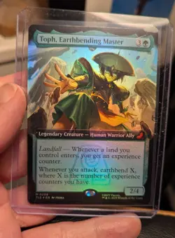 1x Toph Earthbending Master Foil Extended Art NM Mythic MTG TLA TLE Avatar x1 - Image 1