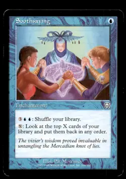 MTG Soothsaying LP Light Play Mercadian Masques [2669] - Image 1