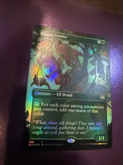 MTG Double Masters Bloom Tender #366 Borderless Foil Near Mint NM Rare Magic 2X2 - Image 2