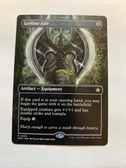 Leyline Axe (Borderless) Foundations Regular *PACK FRESH* - Image 1