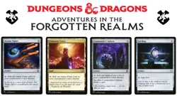 4x (1/ea) - Commander FORGOTTEN REALMS Lot MTG Sol Ring, Command Tower #210+ - Image 1