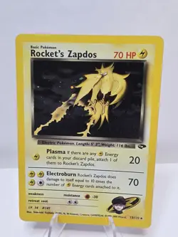Rocket's Zapdos 15/132 Gym Challenge Holo - Pokemon TCG Vintage Card - LP - Image 1