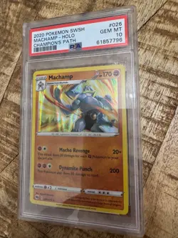 Machamp Pokemon 26/73 Champions Path Holo PSA 10 - Image 1