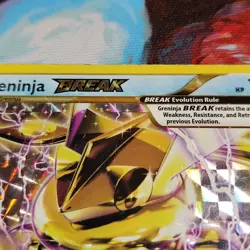 Pokemon TCG Greninja Break 41/122 Ultra Rare Holo Full Art HP Dmg - Image 3