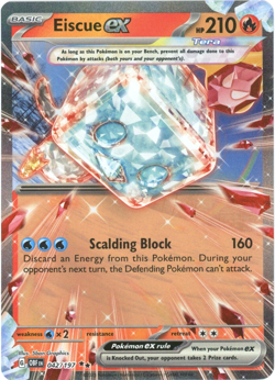 Eiscue ex - Double Rare - Obsidian Flames - Scarlet & Violet - Pokemon - Image 1
