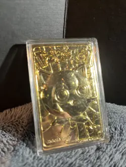 23K Gold Plated JIGGLYPUFF Trading Card 1999 Burger King Pokemon - Image 1