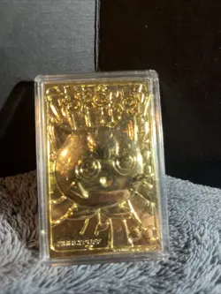 23K Gold Plated JIGGLYPUFF Trading Card 1999 Burger King Pokemon - Image 3