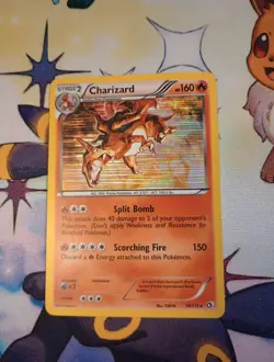 Pokemon TCG Charizard Legendary Treasures Holo Rare Card 19/113 - Image 1
