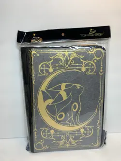 Pokemon Umbreon Lunar Shadow TCG 9-Pocket Zipper Binder Sleevechief Black & Gold - Image 1