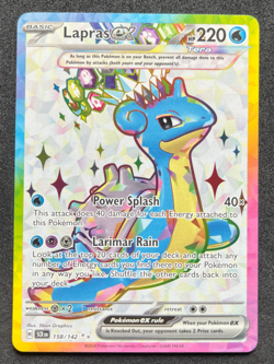 Lapras ex Pokemon Stellar Crown 158/142 Full Art Ultra Rare NM - Image 1