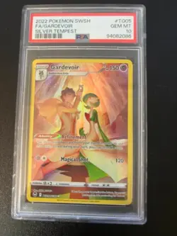 2022 POKEMON SWORD & SHIELD SILVER TEMPEST #TG05 FULL ART/GARDEVOIR PSA 10 - Image 1