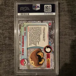 #140 Kabuto Foil Topps TV Animation Series 3 Holo Pokemon Card PSA 10 GEM MT - Image 3