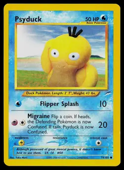 Pokemon Card - Psyduck Neo Destiny 79/105 Common Non Holo - Image 1