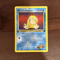 Pokemon TCG - 1st Edition Misty’s Psyduck 90/132 - Rare - Gym Heroes *NM/M - Image 1