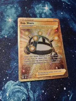 Exp. Share 180/163 Pokemon Battle Styles Secret Rare Gold Holo NM - Image 1