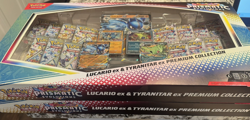 2 Pokemon TCG Prismatic Evolutions Lucario Ex + Tyranitar Ex Premium Collection - Image 3