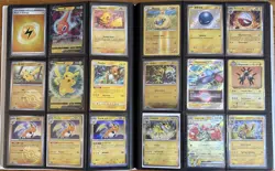 Pokemon Binder Lot 396 Cards MIXED LANGUAGE Rare Reverse Holo Ex VMax Gx Promos - Image 1