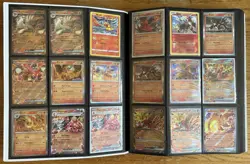 Pokemon Binder Lot 396 Cards MIXED LANGUAGE Rare Reverse Holo Ex VMax Gx Promos - Image 3