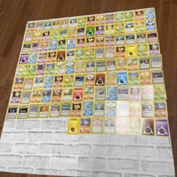 Pokemon Base Set Non Holo Lot of 120 Cards WOTC TCG LP - LP+ Pokemon Nintendo - Image 1