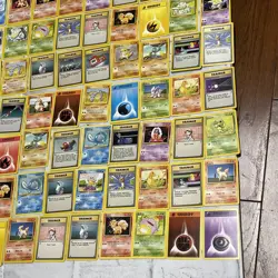 Pokemon Base Set Non Holo Lot of 120 Cards WOTC TCG LP - LP+ Pokemon Nintendo - Image 2