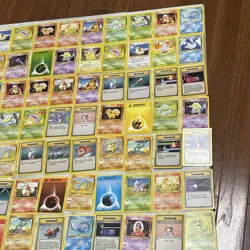 Pokemon Base Set Non Holo Lot of 120 Cards WOTC TCG LP - LP+ Pokemon Nintendo - Image 3