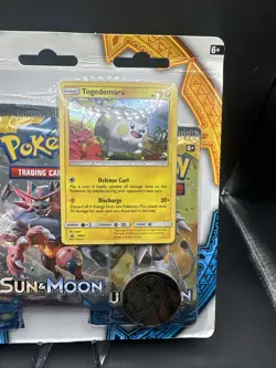 2017 POKEMON SUN & MOON BASE SET 3 PACK W/ TOGEDEMARU SM09 SEALED BLISTER PACK F - Image 3