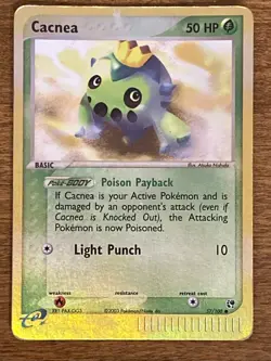 Cacnea 57/100 - EX Sandstorm - Reverse Holo - Pokemon TCG Card - Image 1