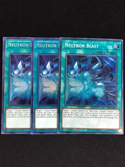 YUGIOH NEUTRON BLAST LCKC-EN041 1ST SECRET X3 - Image 1