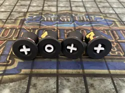 Yugioh Dungeon Dice Monsters Custom Magical Hats Figure (4x) With Card Set - Image 3