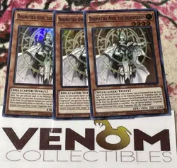 3x (M/NM) Dogmatika Adin, the Enlightened ROTD-EN007 Super Rare 1st Ed. YuGiOh - Image 1