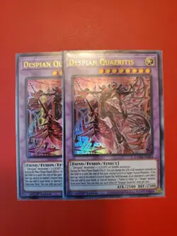 Yu-Gi-Oh! 2x Despian Quaeritis. DAMA-EN034 1st Edition Ultra Rare. Near mint. - Image 1