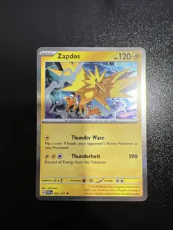 Pokemon Zapdos Holo Rare Card 65/167 NM Condition - Image 1
