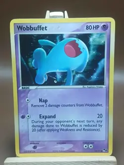HP Wobbuffet 16/17 Common POP Series 4 Holo Pokemon Card - Image 1