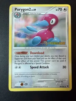 Pokemon Porygon2 Prerelease Stamp Promo Great Encounters Set 49/106 NM Card - Image 1