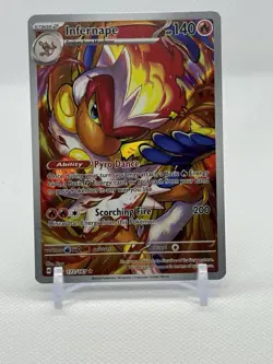 Pokemon TCG Infernape 173/167 Twilight Masquerade Full Art Illustration Rare - Image 1