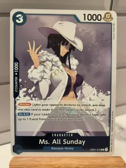 One Piece Card Game Ms. All Sunday OP01-079 Romance Dawn ENGLISH FOIL - Image 1