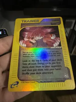 Seer - 133/147 - Pokemon Aquapolis Reverse Holo Rare Card NM - Image 2
