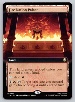 FIre Nation Palace FOIL Extended Art - MTG Avatar: The Last Airbender TLA - Image 1