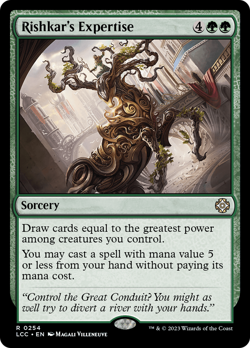 Rishkar's Expertise #254 | NM | The Lost Caverns of Ixalan Commander Magic MTG - Image 1
