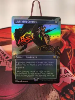 Mtg Lightning Greaves (Borderless) Double Masters Foil NM / Pack Fresh - Image 1