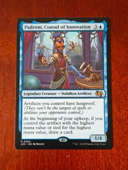 Padeem, Consul of Innovation (Anime) #62 Foundations Jumpstart J25 Magic MTG - Image 1