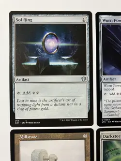 Magic The Gathering MTG Commander Artifact Lot X4 Sol Ring Millstone Darksteel - Image 2