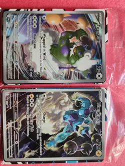 Tornadus 210 & Thundurus 209 Pokemon Center Stamped Black Star Promos - Image 1
