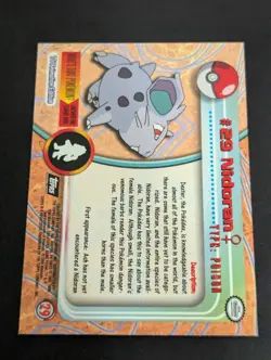 Nidoran #29 - Topps Series 1 TV Animation Edition - Black Label - Pokemon - NM - Image 2