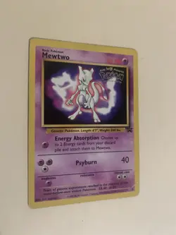 Mewtwo 3 Pikachu 4 Pokemon WB First Movie Black Star Promo DMG/HP. PSA 1 Worthy - Image 4