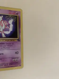 Mewtwo 3 Pikachu 4 Pokemon WB First Movie Black Star Promo DMG/HP. PSA 1 Worthy - Image 5