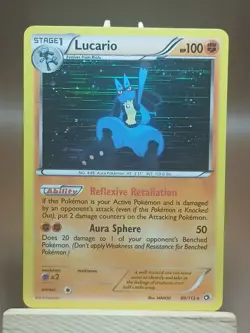 Pokemon MP Lucario 80/113 Legendary Treasures Holo - Image 1
