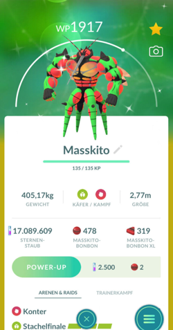 !!! Pokemon GO SHINY BUZZWOLE Trade NEW YORK 2024 Masskito Schillernd NEW !!! - Image 1