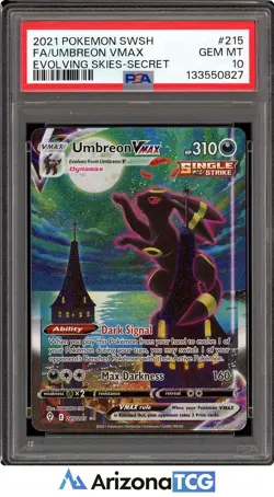 Pokemon 2021 Umbreon VMAX 215/203 Alt Art Evolving Skies GEM MINT PSA 10 - Image 1